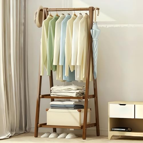 [Geegood]@\nK[bN X   2i It ؐ| ܂肽ݎmbN hanger rack gȒP Iׂ3F ω׏d50kg 66-116cm