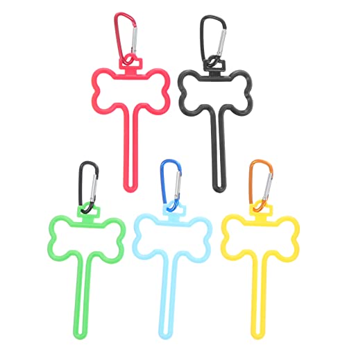 MINAOLULUS Freihändiger Hundekotbeutelhalter Kunststoff Tragbar Robust Für Leine Rucksackbefestigung Hund Gassi Zubehör