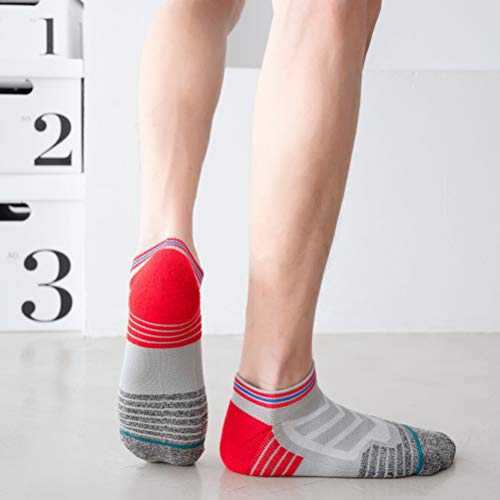 5 Paar Sokken Voor Buiten Mannen Crew Sokken Middelste Buis Sok Jongens Kwart Sok Thermische Crew Sokken Dikke Gebreide Knusse Sokken Katoen Compressie Sokken Mens Vintage - Afbeelding 6