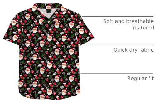 Image of Remimi Unisex Kids Halloween Shirt Boys Pumpkin Ghost Shirts Hawaii Button Up Tops 5-14 Years