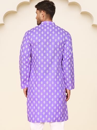 Image of Jompers Men's Cotton Floral Printed Kurtas