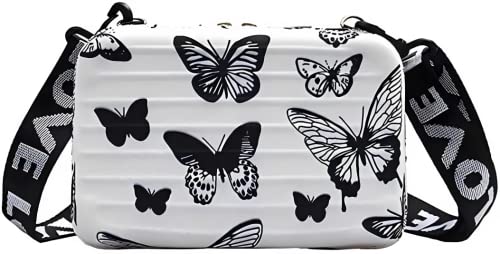 Forever Young cross-body sling box bag for girls and womens | Mini suitcase convertible into cosmetic sling bag |