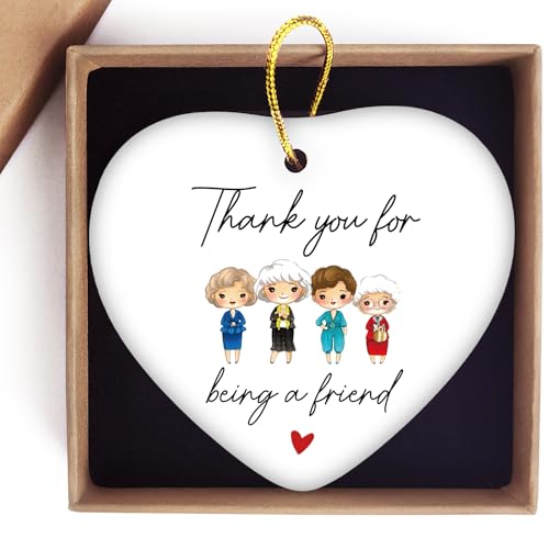 Jutasty Golden and Girls Ornament Keepsake, Friend Gifts for Women