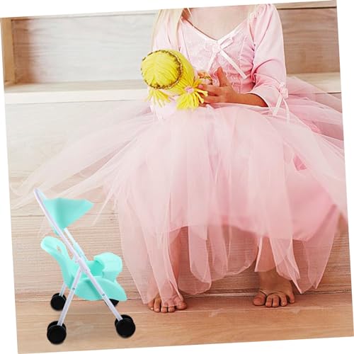 ibasenice Doll Stroller für Faltbarer Puppenwagen aus Robustem für Rollenspiele und Kreative Aktivitäten Perfektes für Geburtstage und Weihnachten Attraktives Zubehör für Puppenhäuser – Bild 7
