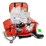 EMT 1st Emergency Responder First Aid Kit | Medical Trauma Bag for Disaster Preparedness | Perfect for Wilderness, Camping, Home, Car, & Office | Our Lightweight Kits come with 40 Unique items