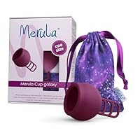 Merula Cup galaxy (violett) - One size Menstruationstasse aus medizinischem Silikon