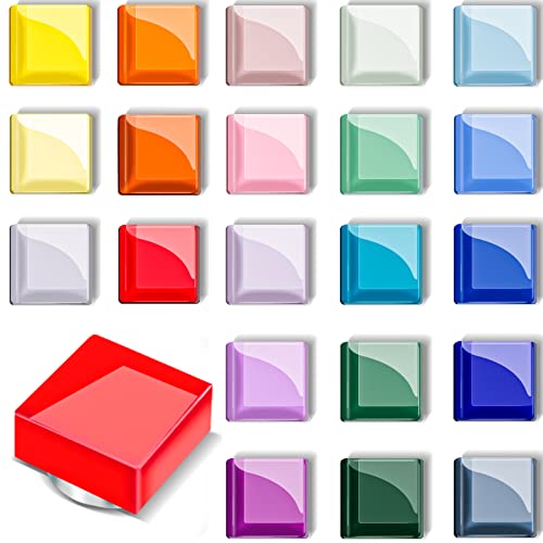 24 Pcs Refrigerator Magnets,24 Colors Cute Small Fridge Magnets Decorative Whiteboard Magnets For Office Kitchen Magnets Locker Colorful Glass Magnets #TOP19