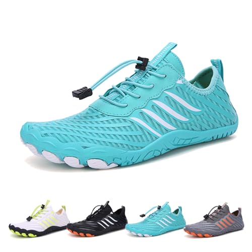 Grounded Footwear for Women Men with Neuropathy, 2025 New Comfortable Lightweight Non-Slip Barefoot Shoes (Blue,13 Women/11 Men)