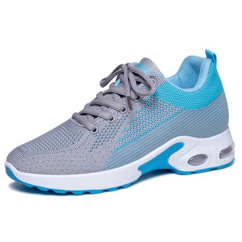 Image of Padgene Womens Sneakers Air Cushion Running Shoes Lightweight Tennis Walking Shoes Mesh Breathable Gym Work Fashion Sneakers Athletic Comfortable Casual