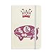 Anno di Maiale Animale Cina Modello Zodiaco Natale Pupazzo di Neve Notebook Spesso Copertina Rigida