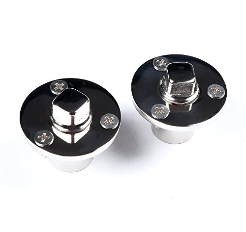 Mxeol Boat Garboard Drain Plug Marine Bilge Plug Kit Stainless Steel W/Screws Pair #TOP5