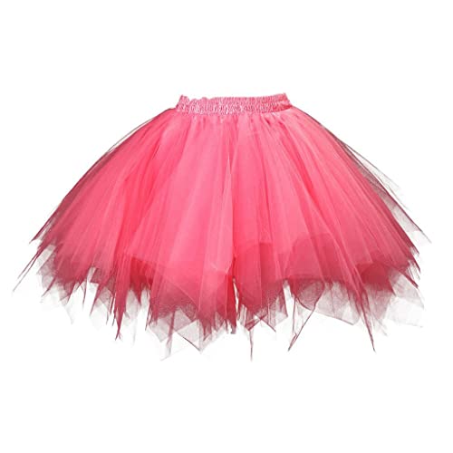 Berimaterry Falda tutú para mujer, falda de tul elástica de 3 capas, falda tutú para mujer, adolescente y adulto, falda tutú de burbujas, falda de tul para baile de ballet, falda de tul vintage para