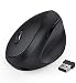 Ergonomic Wireless Mouse, Jelly Comb Rechargeable 2.4GHz Wireless Ergonomic Vertical Mouse Optical Mice with Adjustable DPI 1000/1600/2400 - MV09F