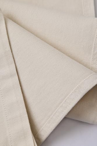 Image of SNITCH Men Casual Wear Trousers| Regular Fit Mid Rise Solid Wide-Leg Pants | 100% Linen Breathable & Lightweight Fabric for Summer, Office & Outings