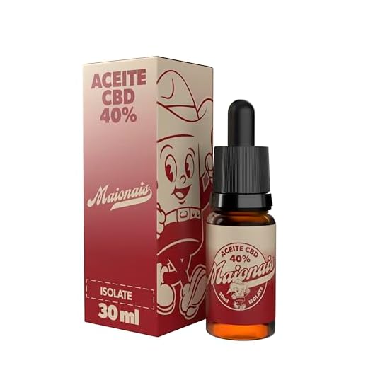 Maionais Aceite CBD 40% Isolated | Máxima Potencia 30ml | Máxima Pureza | 0% THC | Oil Orgánico y Testado en Laboratorio | Certificado CPNP (40% CBD)