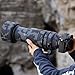 ROLANPRO Waterproof Lens Camouflage Cover for Tamron 150-500mm f5-6.7 Di III VC VXD A057 Protective Sleeve Case Clothing-#18 Dark Black Waterproof