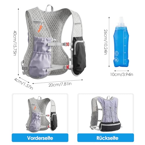 Sac à dos d'hydratation trail et running avec gourde intégrée