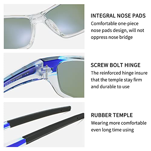 Image of Sports Polarized Sunglasses for Men Women Driving Fishing Baseball Cycling 100% UV Protection Wrap Around Sun Glasses