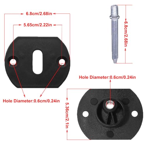 SagaSave 1Pack Black Fixed Furniture Connecting Sofa AB Plugs Sectional Couch Metal Interlocking Connector for Loveseat, Recliner, Chair or Chaise Lounge