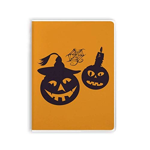 Carnet de notes Halloween avec citrouilles et bougies journal à couverture souple A5