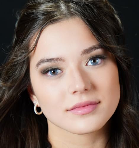 Kontaktlinsen farbig blau mit Stärke | Stark deckend | Natürlich | 2 Stück weiche Jahreslinsen + Behälter, Pinzette, Einsetzhilfe von Charmiga | Aruba Blue -2.50 Dioptrien