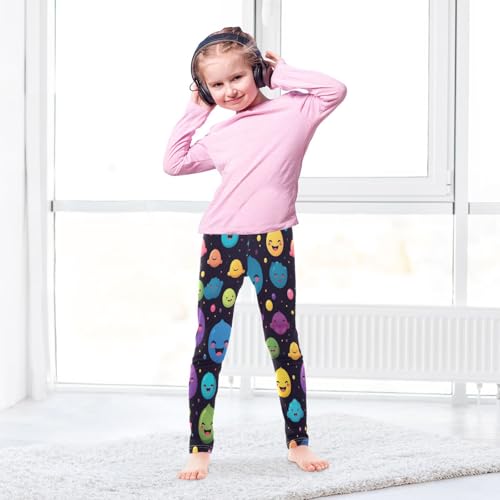 Toddler Girls Leggings Printed Yoga Pants Leggings Smiling Face One for Kids4