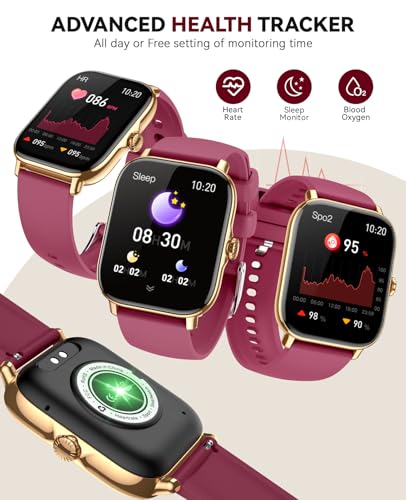 Image of Smart Watch for Women Men- Answer /Make Call, 2025 IP68 Waterproof Fitness Step Sleep Tracker Watch with Monitor Activity Counter Smartwatch for Andriod iPhone iOS Samsung Compatible