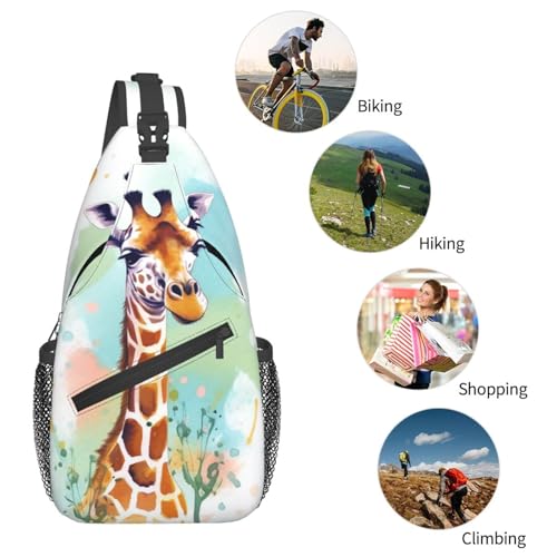 Morrales tipo sling para senderismo unisex negro miniatura 6