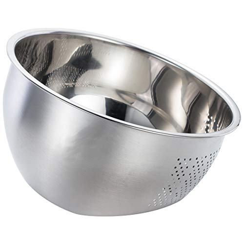 Arroz lavado bol, Willdo MomsCook Colador de cocina de cocinero profesional 3 en 1 integrado para verduras, frutas y arroz