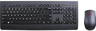 Lenovo Professional Wireless Keyboard and Mouse Combo Kit, Black
