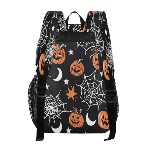 Clear Backpack for School Spider Web Moon Pattern Transparent Bookbag for Girls See Through PVC Boy Backpacks3