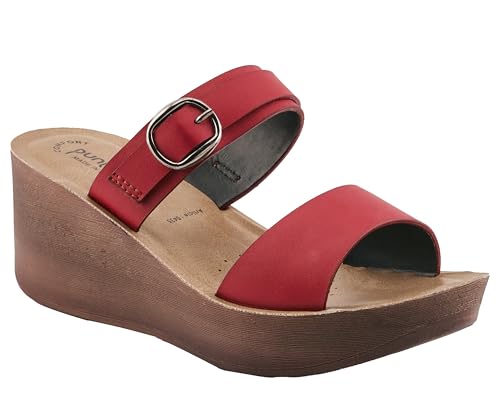 Image of puntoblu Cushion Comfort Designer Platform Heels for Women | Comfortable Padded Footbed | Anti-Skid & Durable Wedge Heel Slippers for Girls | Ideal for Casual, Party & Ethnic Wear