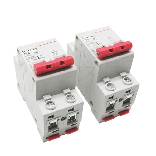 Disyuntor pequeño C45N 400V con capacidad de rotura 6KA y 2 polos 50A