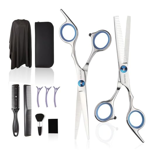 11-Piece Professional Haircut Scissors Kit Complete