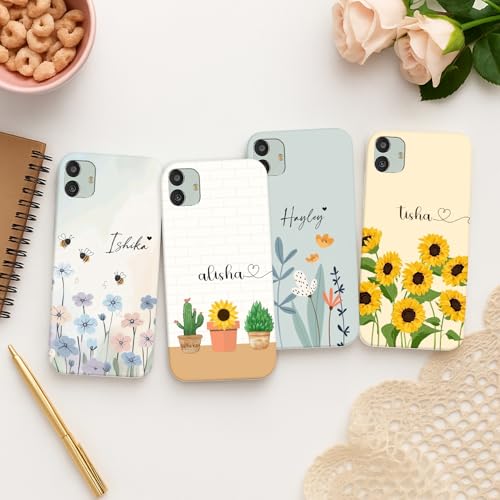 Image of COLORflow Back Cover Compatible with Samsung Galaxy M13 5G | Floral Family Customized Back Cover Compatible with Samsung Galaxy M13 5G