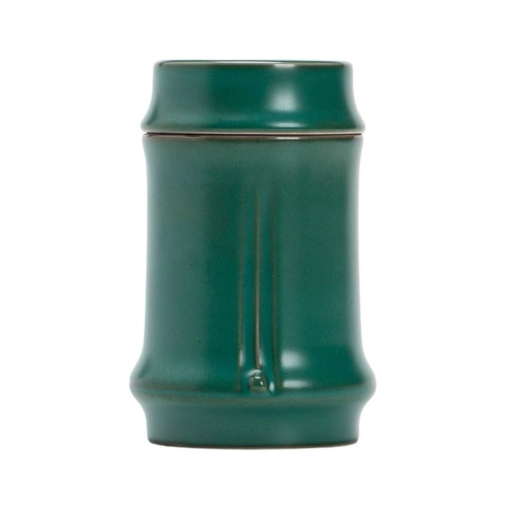 AFGFGHES Tea Caddy Home Creative Green Ceramic Tea Can Retro Portable Mini Storage Can Kitchen Tea Canisters