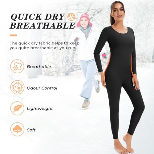 TERODACO Womens Thermal Underwear Set Quick Dry Warm Base Layer Women Soft Long Johns for Women Winter Crew Neck Thermals Top and Bottoms - Image 5