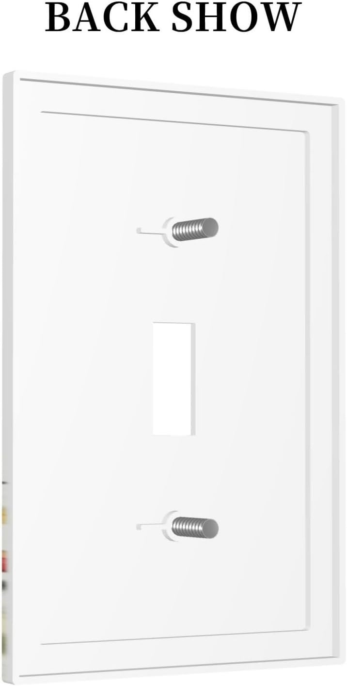 Decorative Light Switch Cover Colorful Wildflowers Watercolor Floral Plant 1 Gang Single Toggle Device Electrical Faceplate Switchplates Decorator Outlet Wall Plate for Bed Room image 4