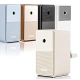 鉛筆削り 手動 グレー 1個入 10000回鉛筆を削ることができ 静音 鉛筆削り 自動ペン送り機能 上部な合金鋼カッターを採用 5段階芯調節機能 6.5~8mm鉛筆対応 持ち運び簡単 子供プレゼントにも(グレー)