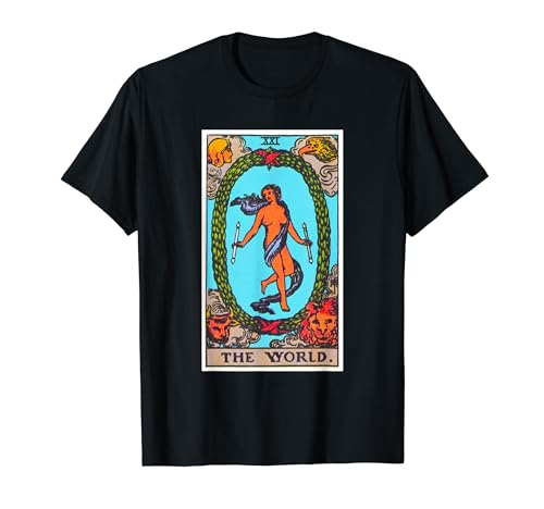 World Tarot Card Psychic Occult Metaphysical T-Shirt