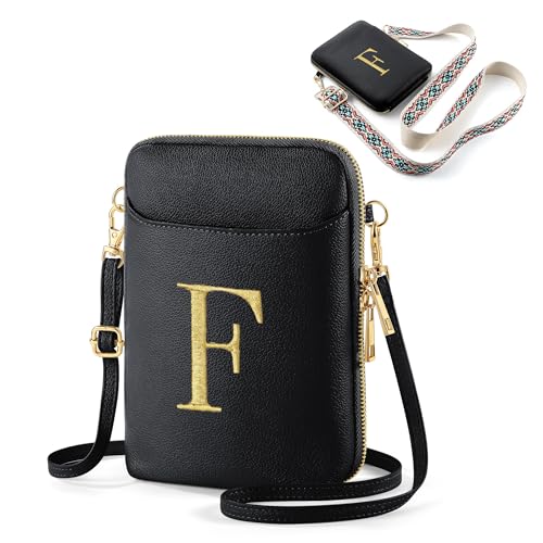 YOOLIFE Mothers Day Gifts - RFID Blocking Crossbody Bags for Women Small Initial Sling Bag Personalized Gifts for Women