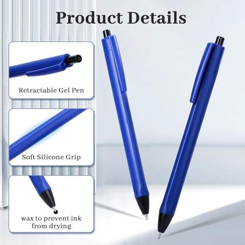 Pack de 100 bolígrafos retráctiles tinta negra punta 1.0 mm miniatura 3