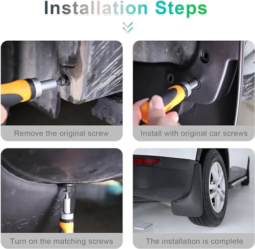 4 Pezzi Auto Paraspruzzi per Audi Q7 2010-2015