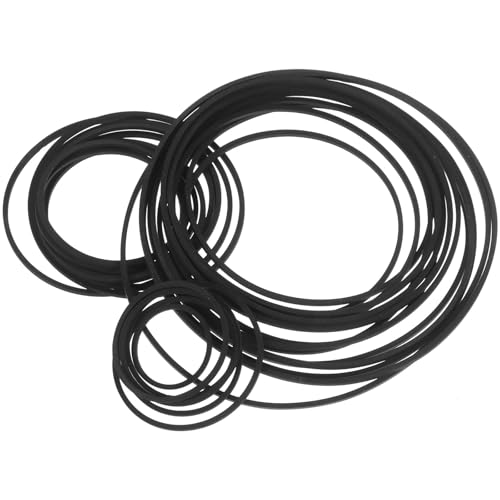 GAROZATION Correas de Transmisión de Goma para Grabadora de Casete, 1.2mm Cuadradas, Longitud 30 135mm, Paquete de 30 Unidades, Repuesto para Reparación de Pletinas de Casete en Unidades DVD