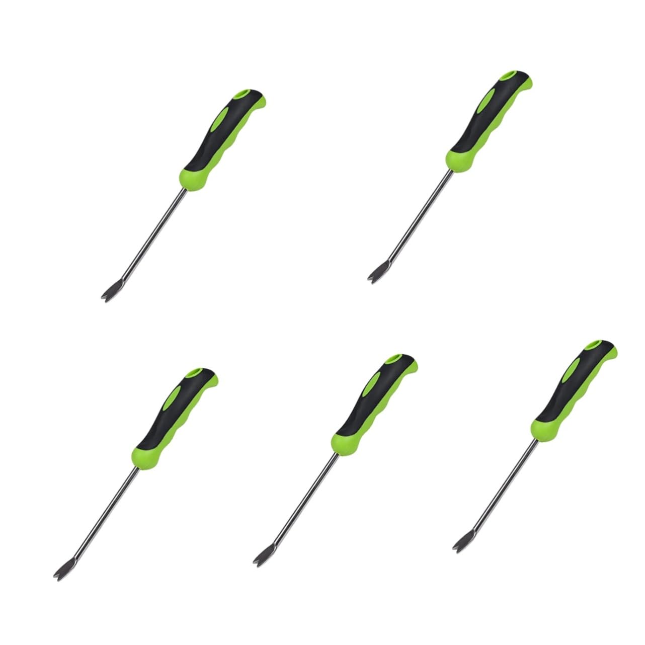 jojofuny 5piezas Herramienta De Jardinería Shape Para Quitar Malezas Extractor Manual De Hierbas Pala De Inoxidable Para Jardín y Patio Para Deshierbe y Trasplante De