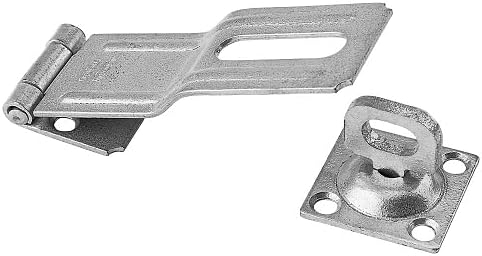 National Hardware V32 4-1/2" Swivel Staple Safety Hasp in Galvanized (2 Pack)