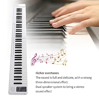Accueil Piano numérique pliable, système de double haut-parleurs pour piano électrique pliant pour débutants - Les Beatles, Paul McCartney, John Lennon, RIngo Starr, George Harrison Accueil Piano numérique pliable, système de double haut-parleurs pour piano électrique pliant pour débutants – Image 5