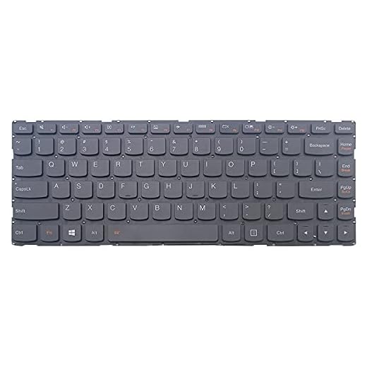 Nytt Kompatibel med Lenovo IdeaPad 300S-14ISK 500S-14ISK USA svart bakgrundsbelyst tangentbord