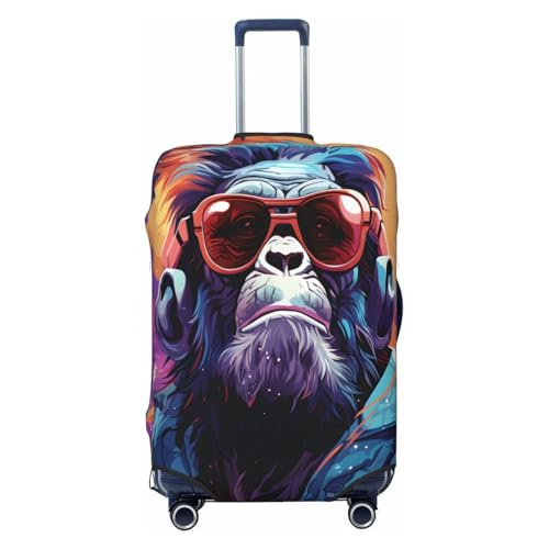 Luggage Cover Protector Cool Boboon Monkey Suitcase Cover With Zipper, Luggage Cover For 18