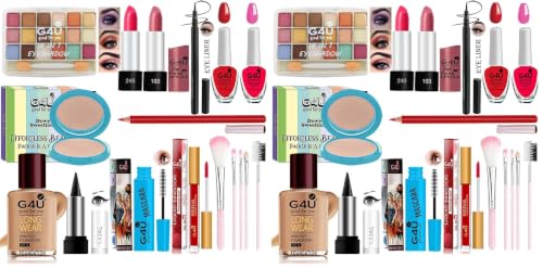 Image of G4U Complete Makeup Set For Women | Pro Beauty Elegance Kit Pack of 34 Pcs | Gift Set For girls A20